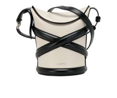 The Curve, &pound;550, Handbags, Black/White, Leather, Front view